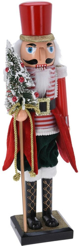 Dziadek do orzechów Drag 60cm czerwony