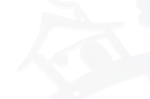 Wieszak ścienny Domek biały