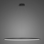 Lampa wisząca Ledowe Okręgi No.1 120cm 4k czarna ściemnialna