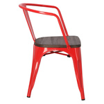 Krzesło Paris Arms Wood czerw. sosna szc zotkowana