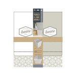 Kosz na pranie podwójny 50x41x57 szary  tkanina