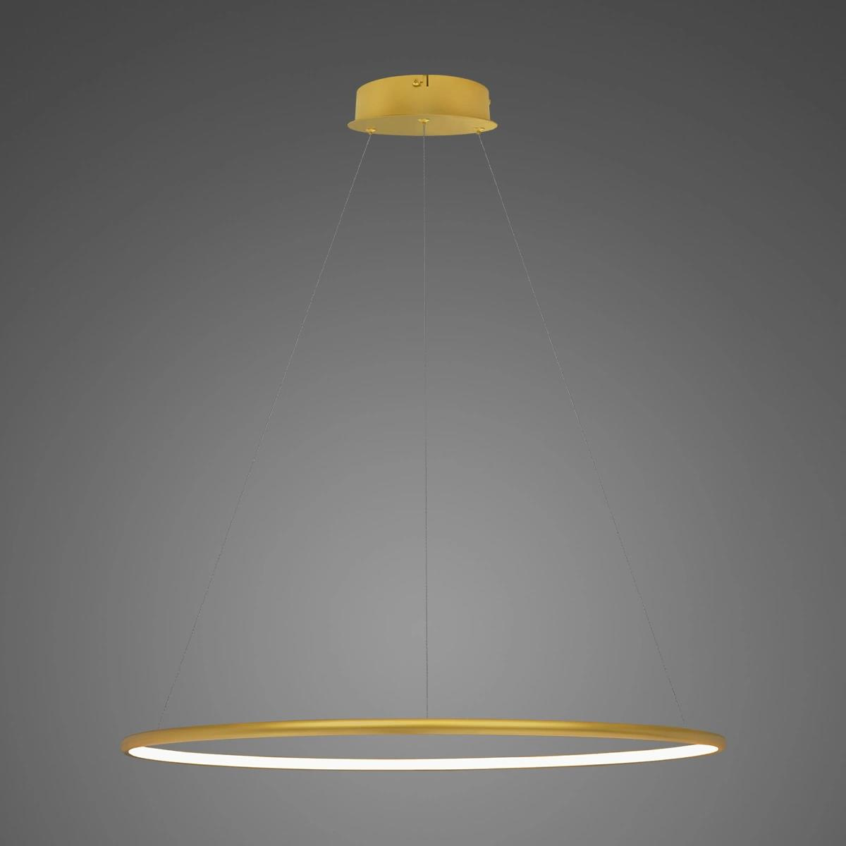 LED-Hängeleuchte Ledowe Okręgi No.1 80cm 4k Gold Dali – Gesamtansicht