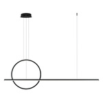 Lampa wisząca Linea No.2 40cm czarna 4k 