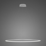 Lampa wisząca Ledowe Okręgi No.1 100cm 4k srebrna ściemnialna