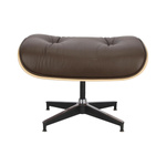 Fotel Vip z podnóżkiem brązowy ciemny/ r osewood