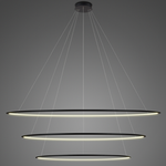 Lampa wisząca Ledowe Okręgi No.3 230cm 3k czarna 