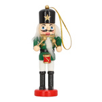 Zestaw 3 zawieszek dziadek do orzechów    12cm czarne