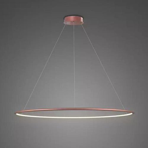 Lampa wisząca Ledowe Okręgi No.1 120cm 3k Różowe Złoto ściemnialna