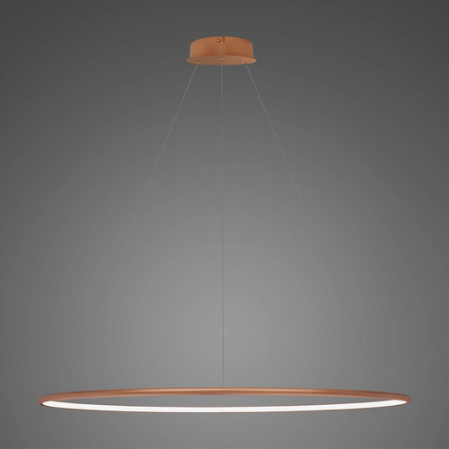 Lampa wisząca Ledowe Okręgi No.1 120cm 4k miedziana