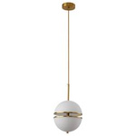 Lampa wisząca SFERA-1 LED złota 20 cm