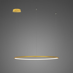 Lampa wisząca Ledowe Okręgi No.1 80cm 3k złota ściemnialna