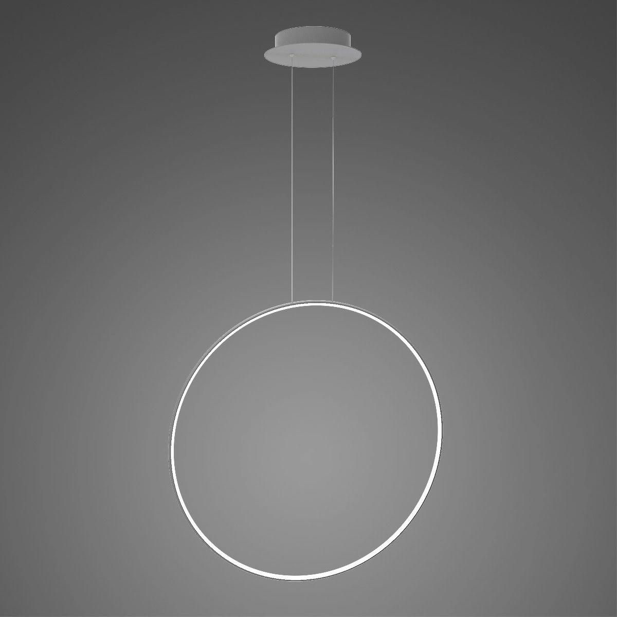 Lampa wisząca Ledowe Okręgi No.1 X 80cm 3k srebrna Dali