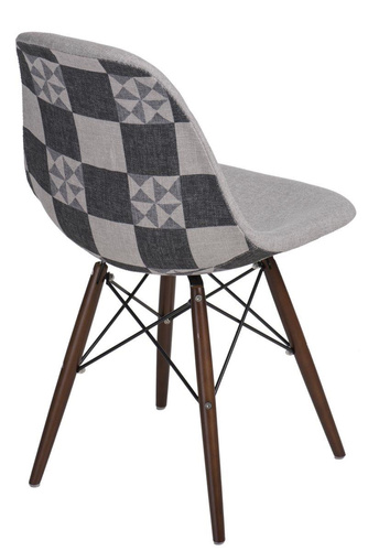 Krzesło P016W Pattern szar-patch /dark