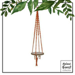 Kwietnik okrągły Makrama pomarańczowy