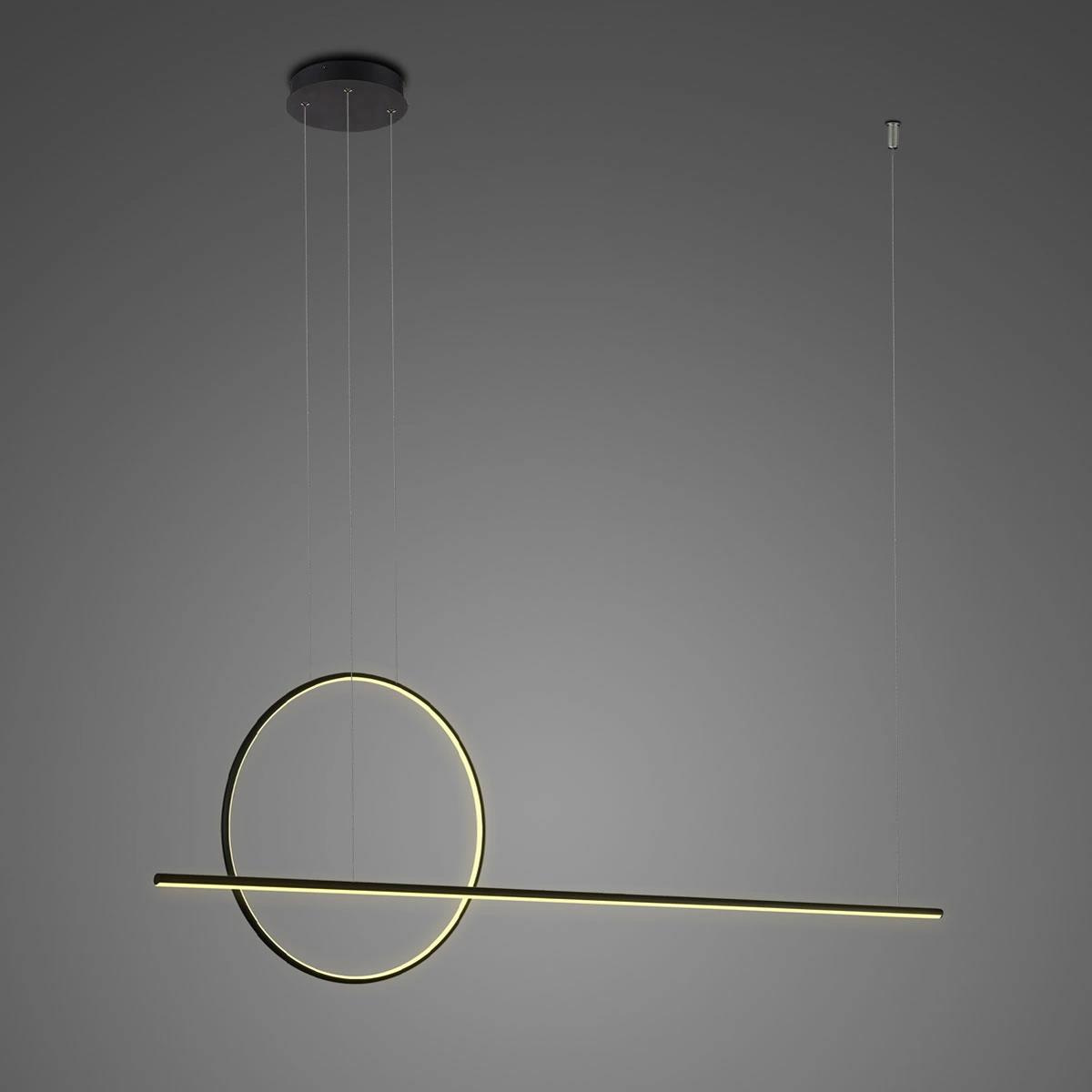 Schwarze LED-Pendelleuchte Linea No.2 ALTAVOLA DESIGN