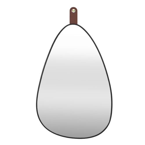 Lustro Chigago czarne z uchwytem