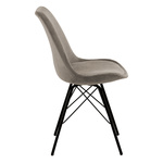 Krzesło Eris Sztruks Szare