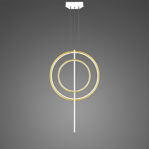 Lampa wisząca Linea No.5 60/40cm złoto-biała Dali3k