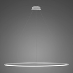 Lampa wisząca Ledowe Okręgi No.1 150cm 4k srebrna 