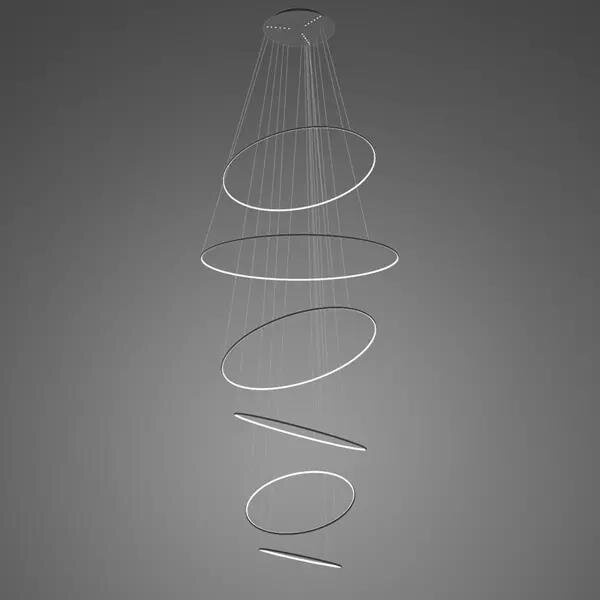 LED-Hängeleuchte Ledowe Okręgi No.6 schwarz 3k Dali