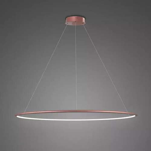 Lampa wisząca Ledowe Okręgi No.1 120cm 4k Różowe Złoto ściemnialna