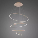 Lampa wisząca Ledowe Okręgi No.5 150cm 3k miedziana Dali