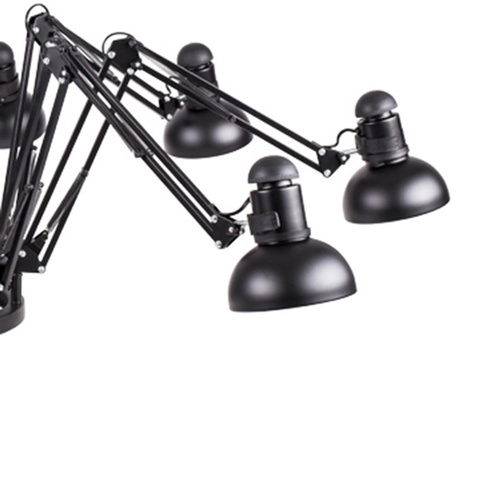 Lampa wisząca SPIDER-9 czarna 65 - 215 cm