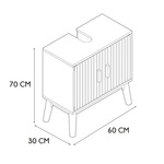 Szafka pod umywalkę Klaus naturalna