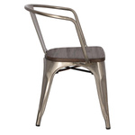 Krzesło Paris Arms Wood metal sosna szcz otkowana