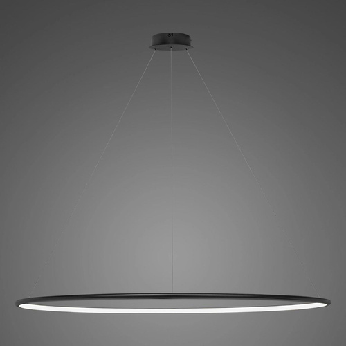 Lampa wisząca Ledowe Okręgi No.1 180cm 4k czarna 