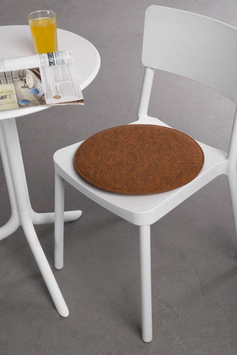 Poduszka na krzesło okrągła pom. melanż