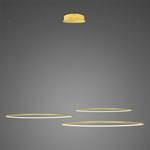 Lampa wisząca Ledowe Okręgi No.3  Φ100 cm in 3k  złota Dali