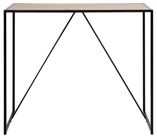 Stół barowy Seaford czarny/dąb