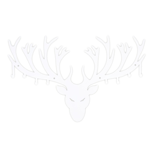 Wieszak ścienny Poroże biały