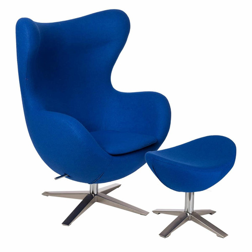 Fotel Jajo Soft z podn. wełna YQ-05 niebieski