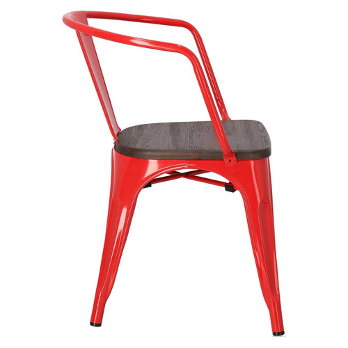 Krzesło Paris Arms Wood czerw. sosna szc zotkowana
