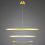 Lampa wisząca Ledowe Okręgi No.3 100cm 3k złota