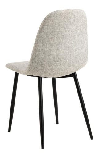 Krzesło Celia szare jasne/ czarne