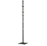 Lampa podłogowa RINGO czarna 182 cm