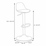 Stołek barowy Isak czarny