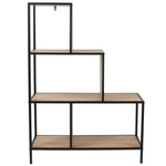 Regał schodkowy Edison M                  naturalny/czarny