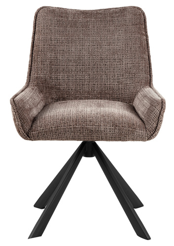 Krzesło Eddie obrotowe brązowe Juto 24