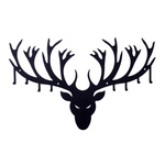 Wieszak ścienny Poroże czarny