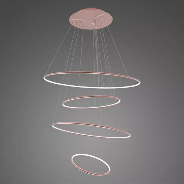 LED-Hängeleuchte Ledowe Okręgi No.4 100cm 3k Roségold Dali