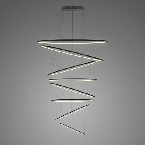 Lampa wisząca Ledowe Okręgi No.8 230 3k czarna 