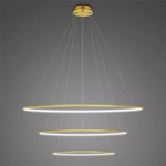 Lampa wisząca Ledowe Okręgi No.3 80cm 4k złota 