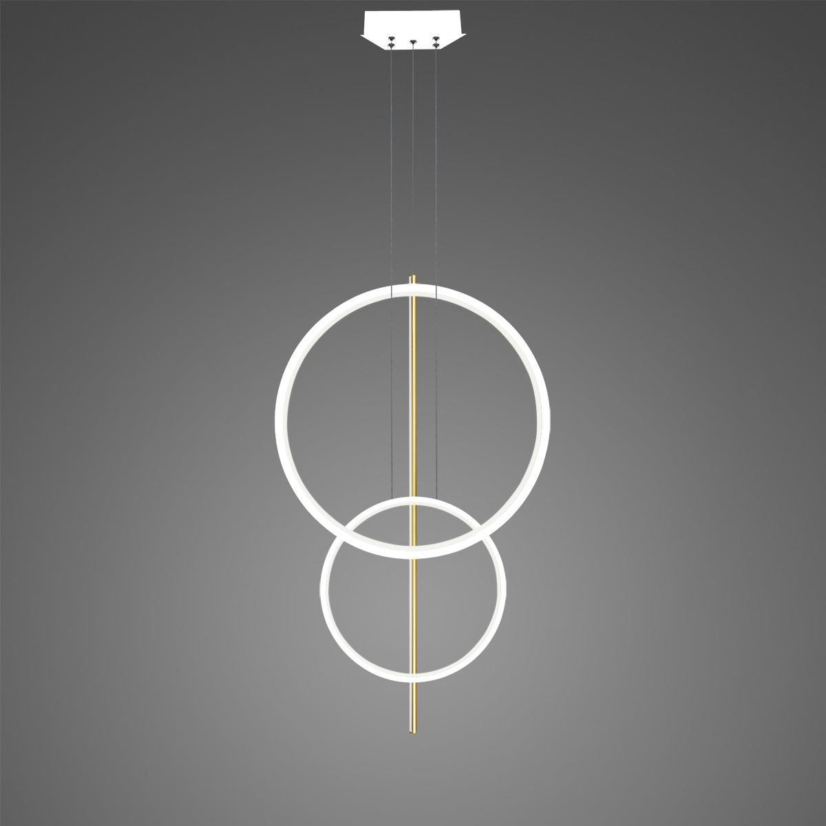 Hängeleuchte Linea No.5 weiß-gold – Gesamtansicht