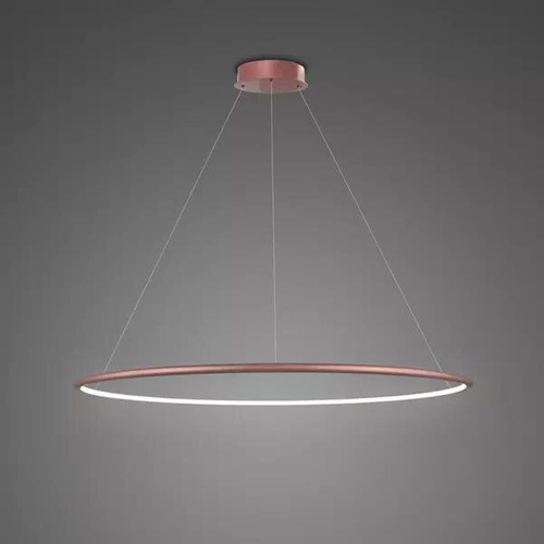 Lampa wisząca Ledowe Okręgi No.1 80cm 4k Różowe Złoto