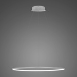 Lampa wisząca Ledowe Okręgi No.1 60 4k srebrna ściemnialna 