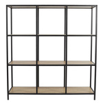 Regał Loka IX dąb/ czarny